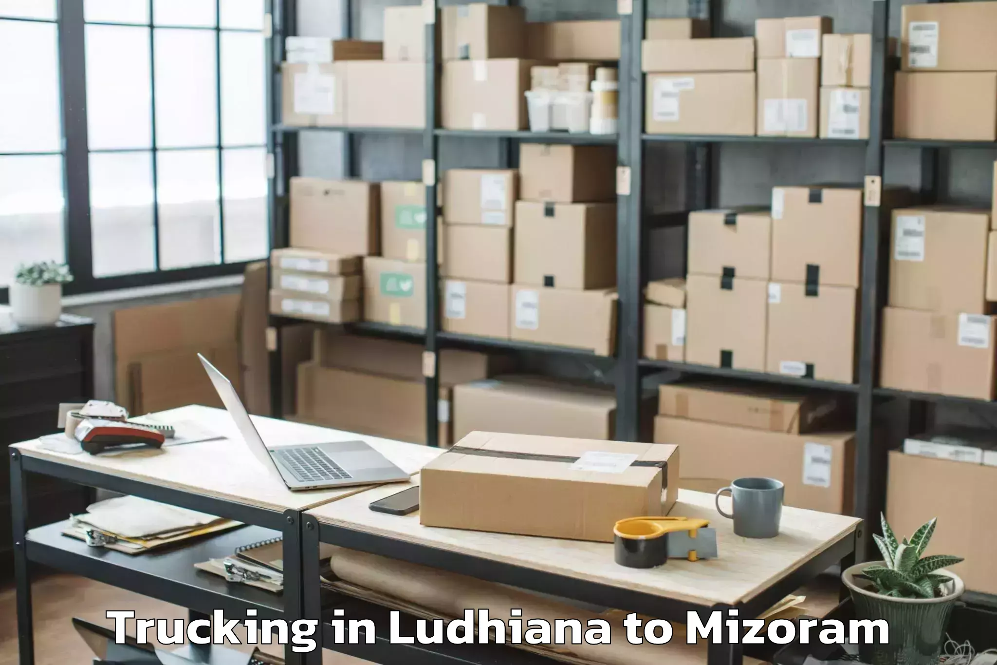 Trusted Ludhiana to Zawlnuam Trucking